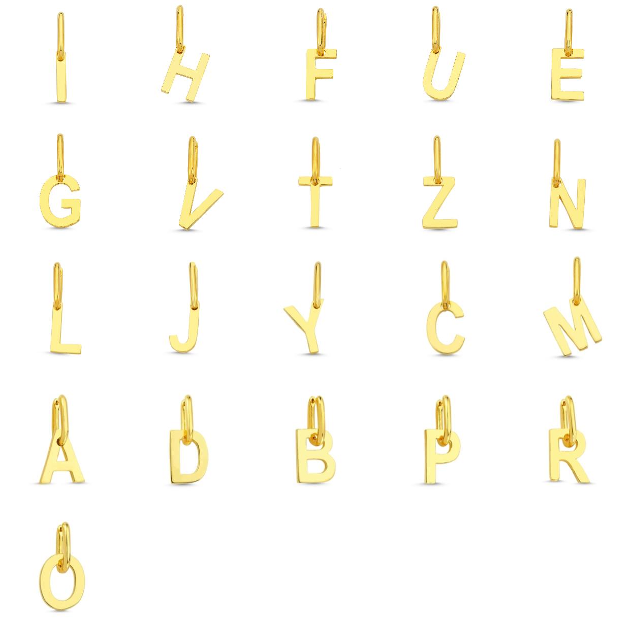 ALTIN KAPLAMA TEK HARF KÜPE