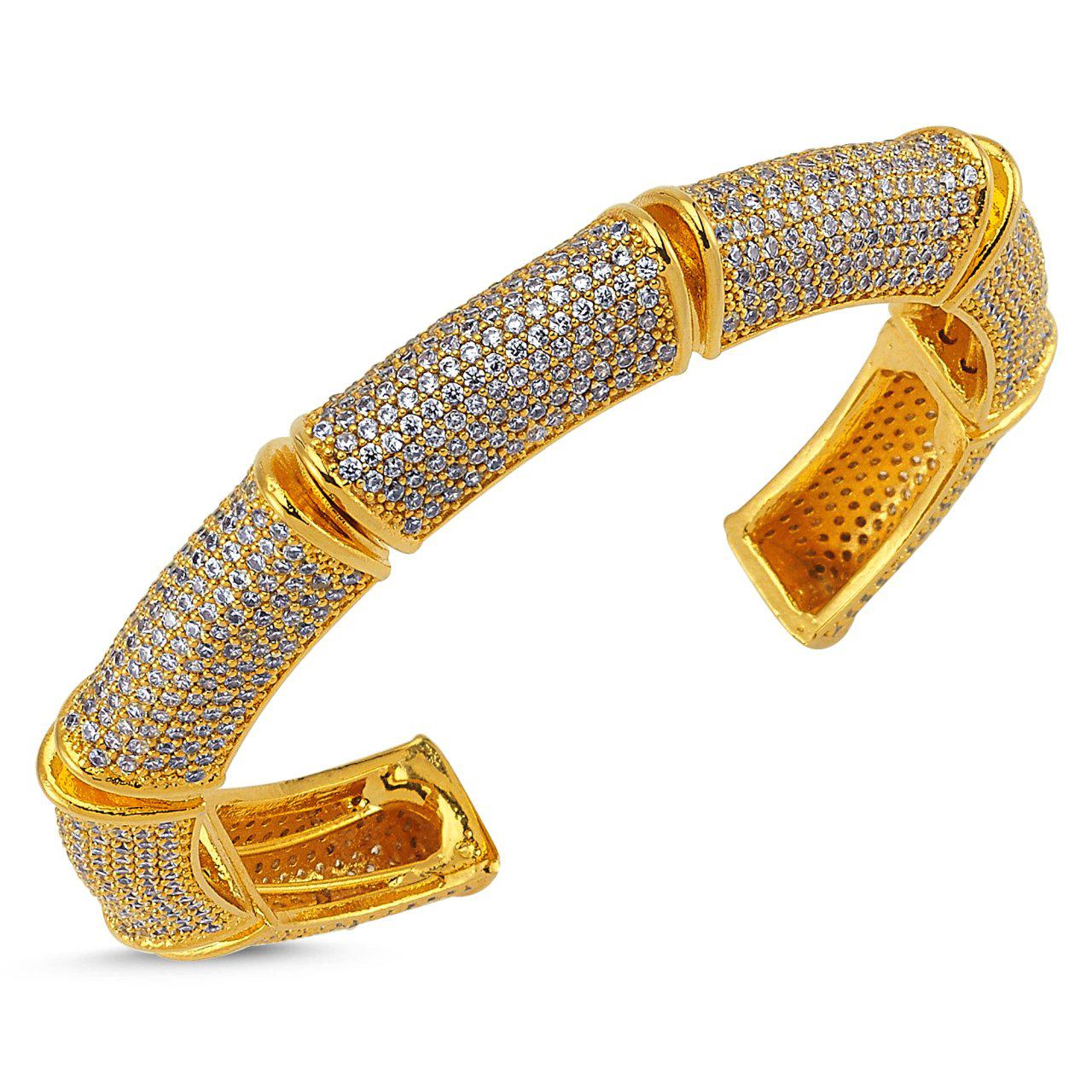 ALTIN KAPLAMA KALIN KEMİK BİLEKLİK