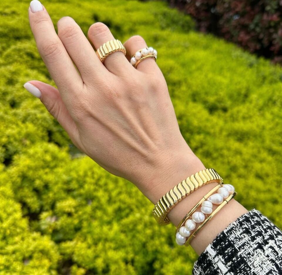 ALTIN KAPLAMA LADY BİLEKLİK