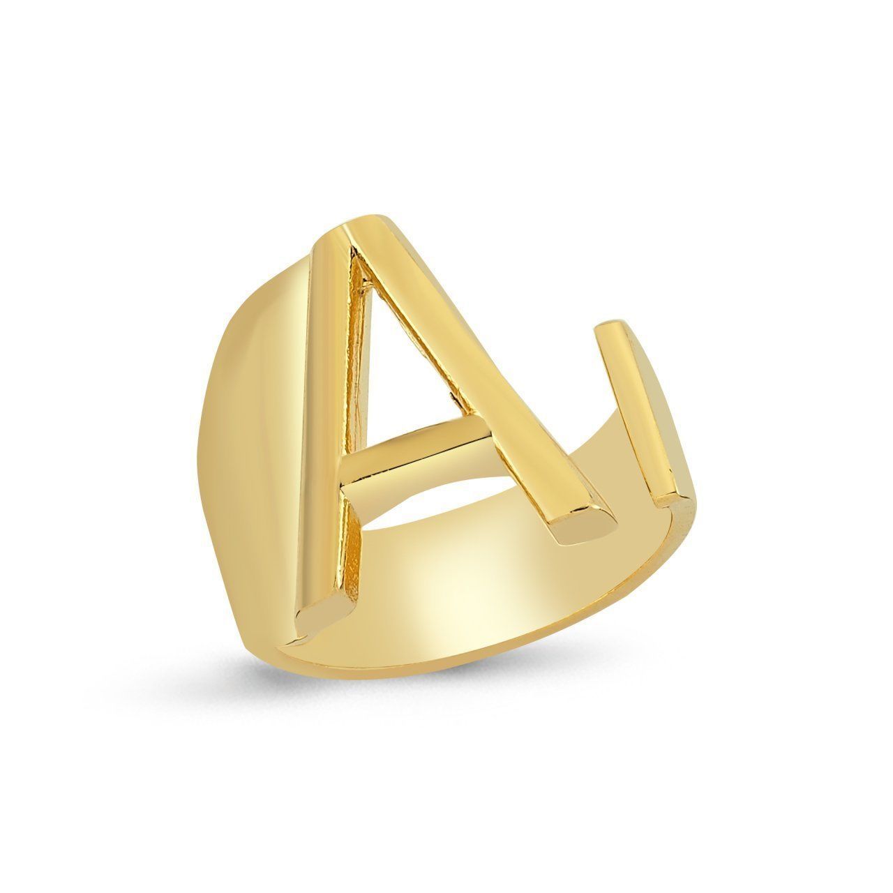 Altın Kaplama Harf Yüzük