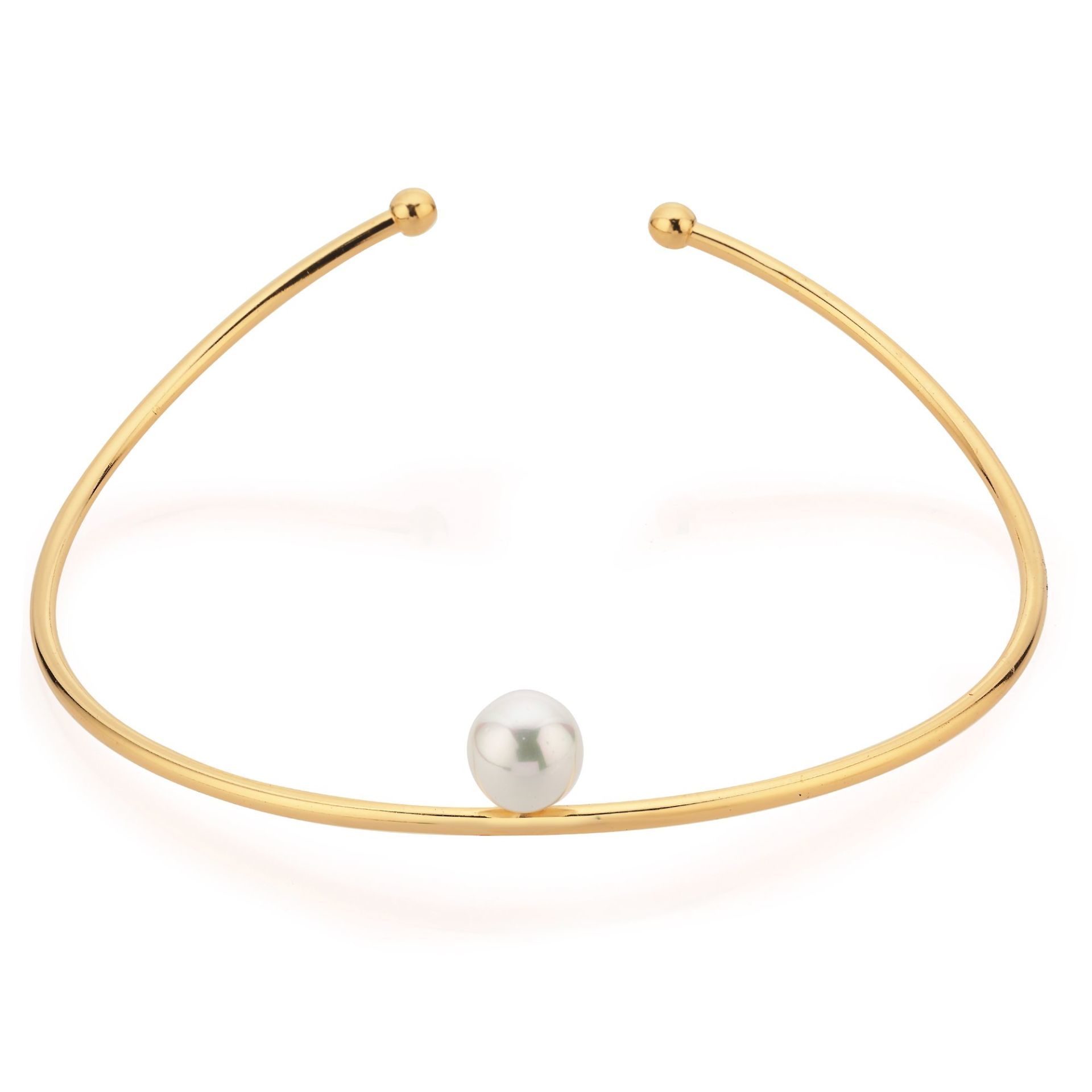 Altın Kaplama Paris Pearl Choker