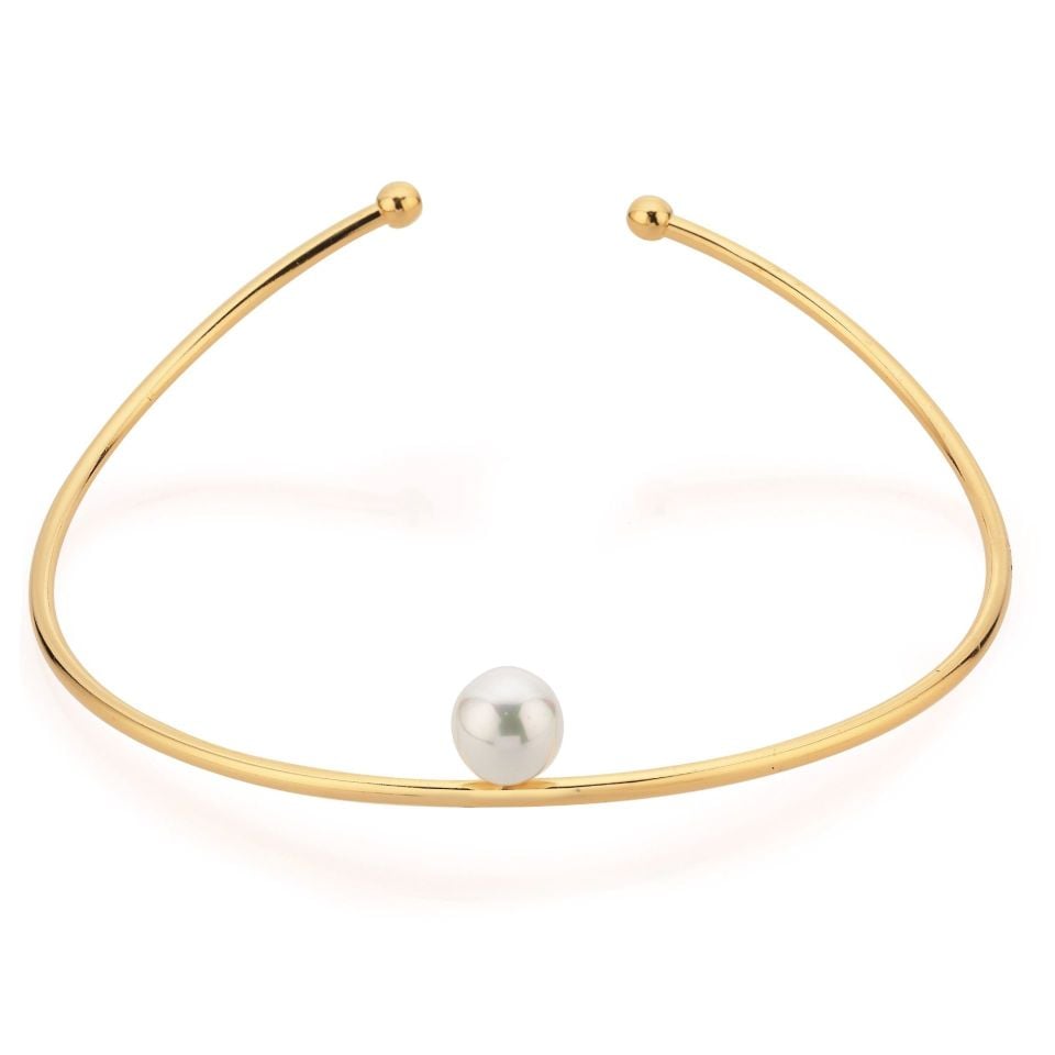 Altın Kaplama Paris Pearl Choker