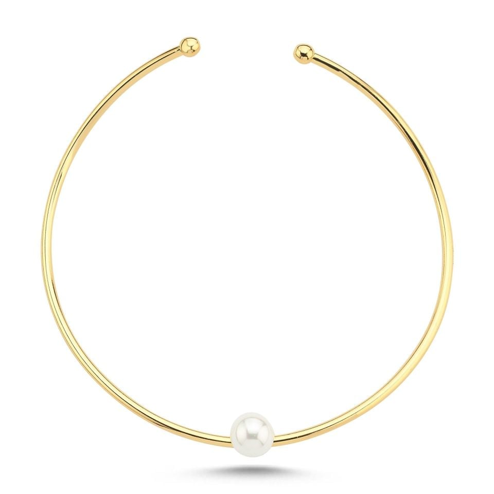 Altın Kaplama Paris Pearl Choker