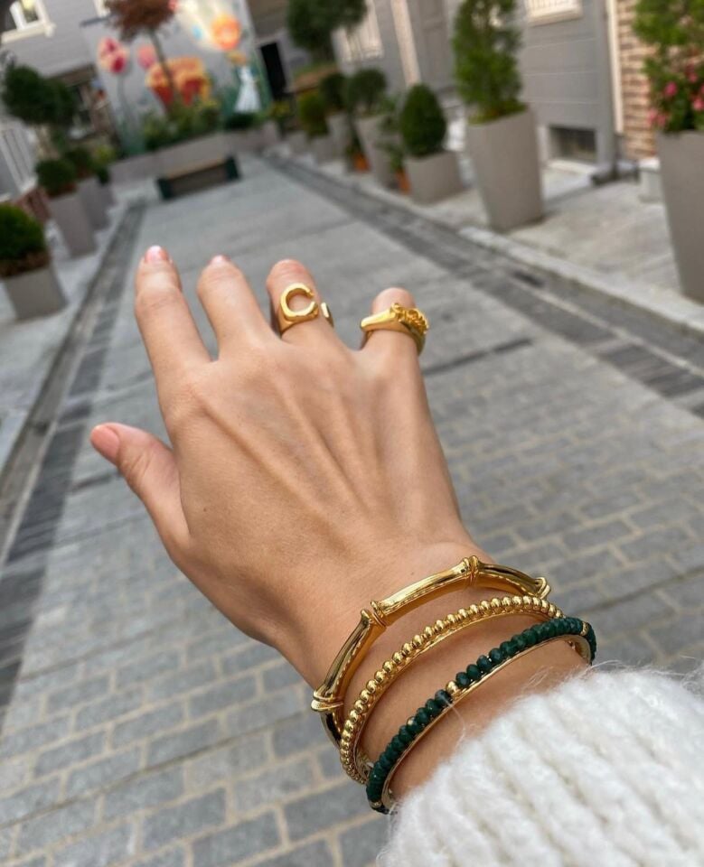 Altın Kaplama At Şeklinde Yüzük