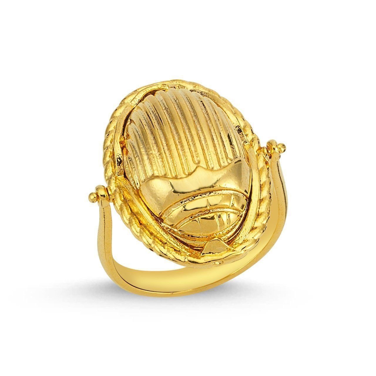 Altın Kaplama Scarab Böceği Yüzük