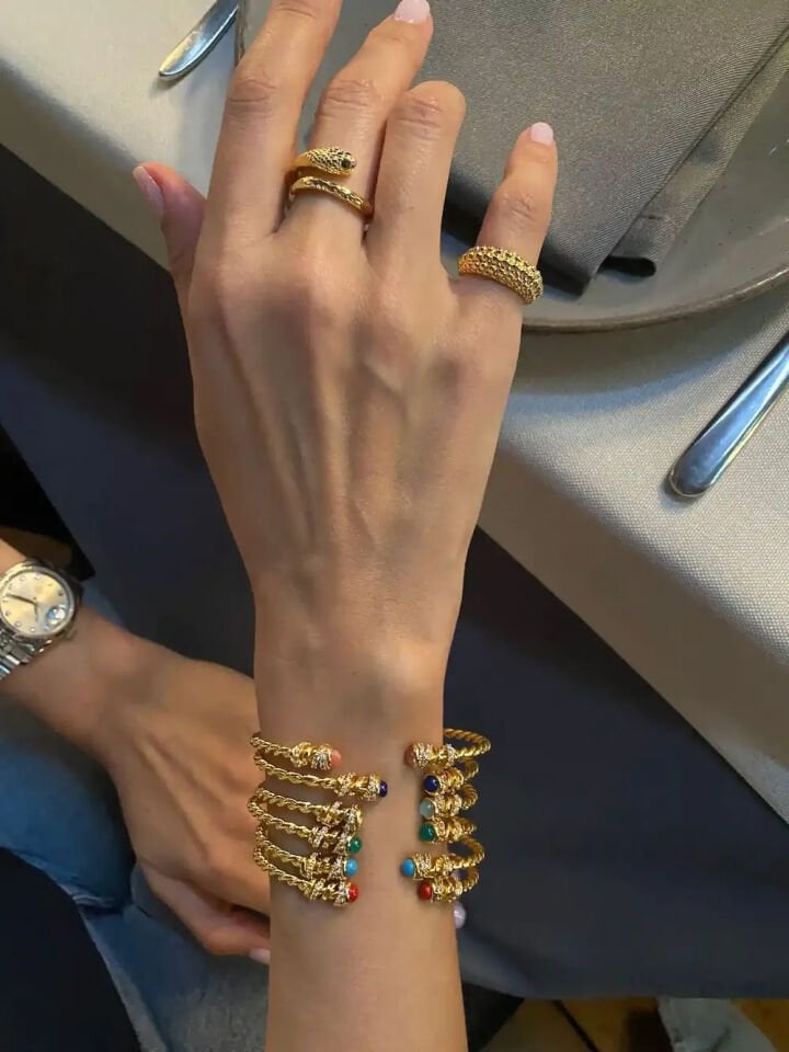 Altın Kaplama Helix Bileklik