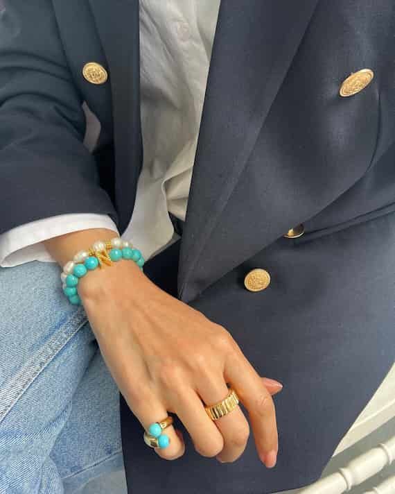 Altın Kaplama Noor Yüzük