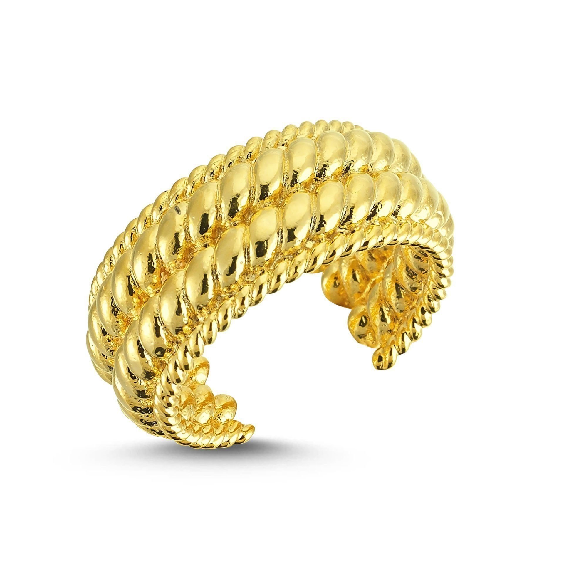 Altın Kaplama Burgu Yüzük