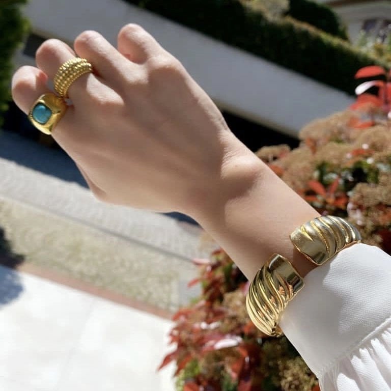 Altın Kaplama Burgu Yüzük