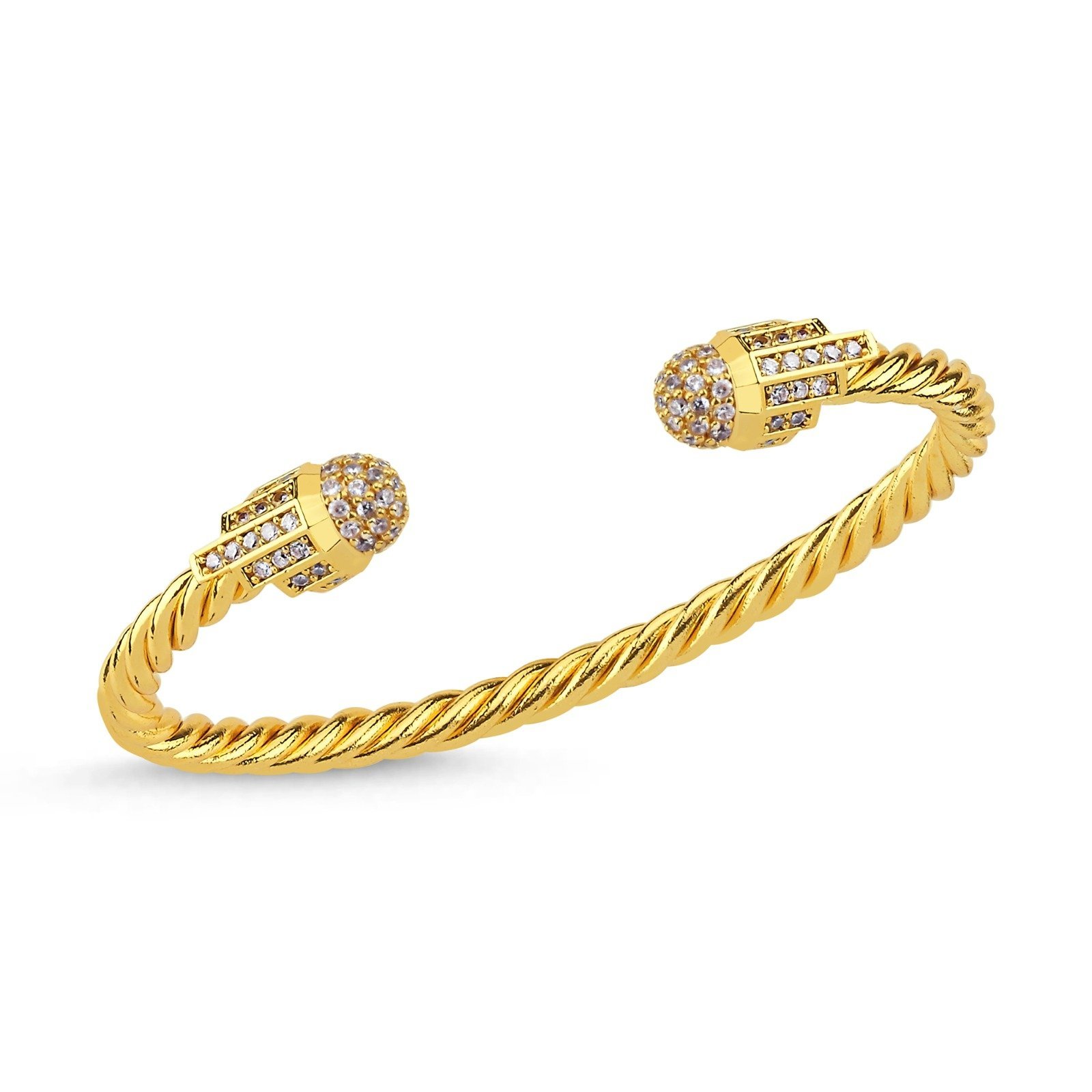 Altın Kaplama Elif Taşlı Bileklik