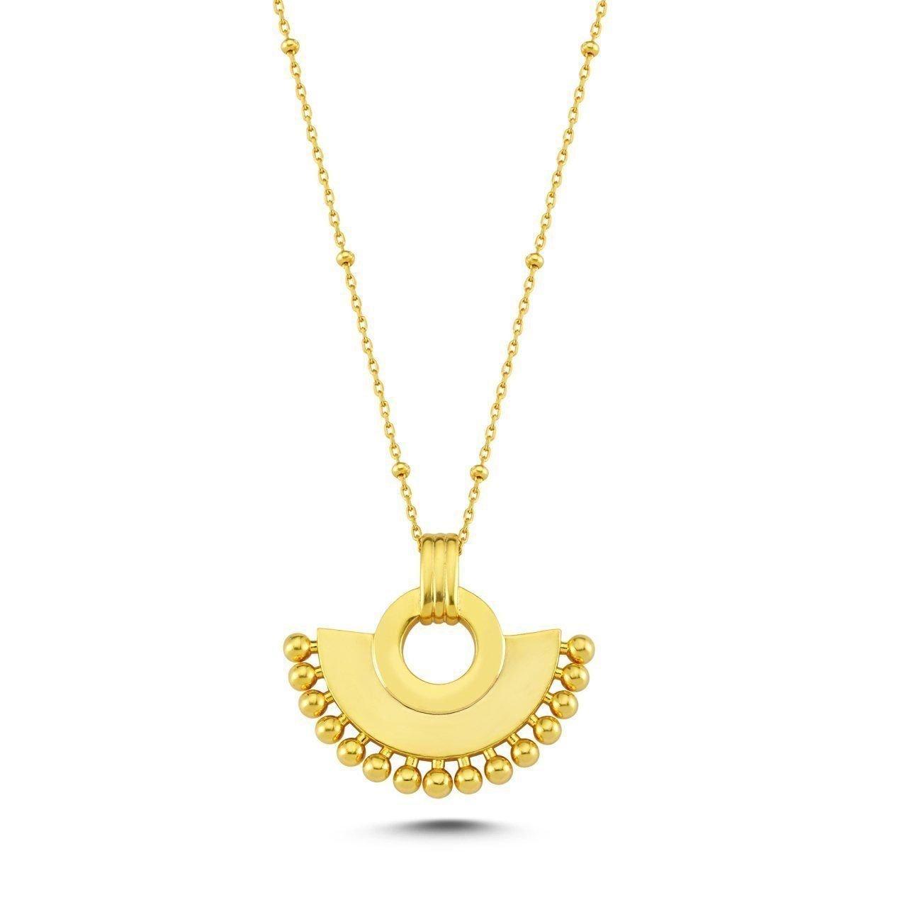 Altın Kaplama Afrikalı Nostaljik Kolye