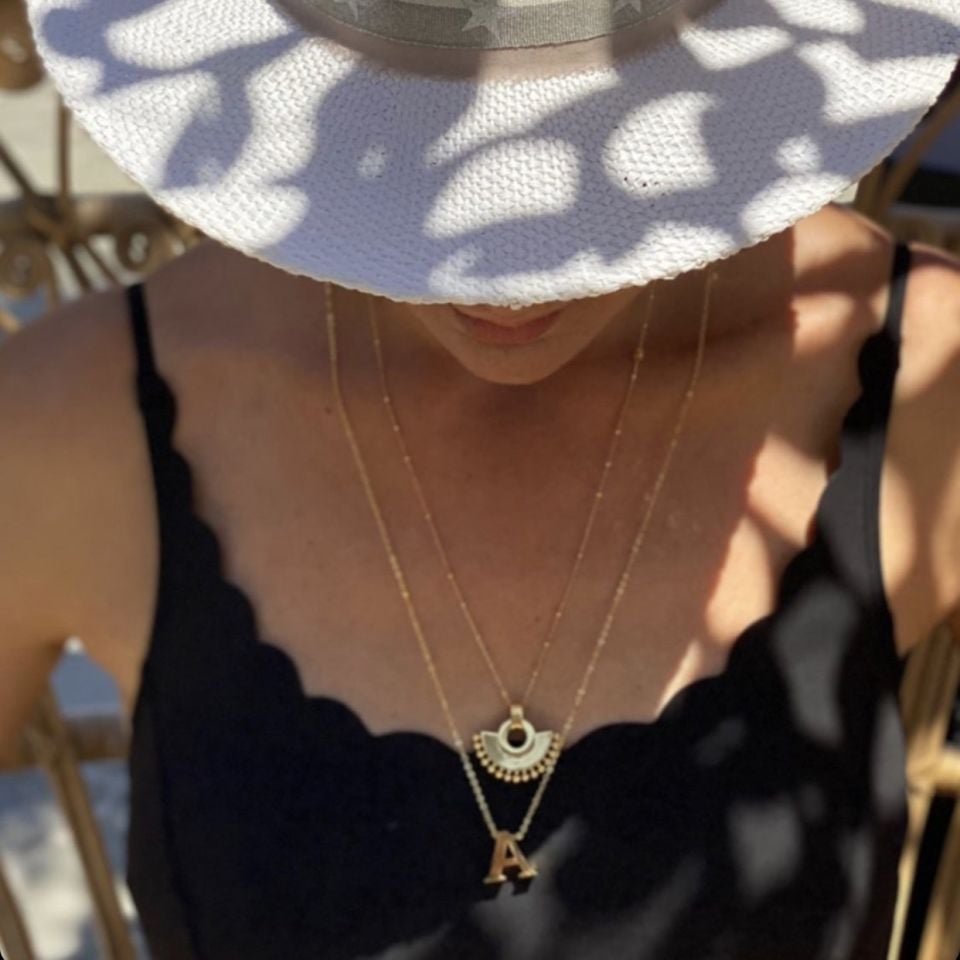 Altın Kaplama Afrikalı Nostaljik Kolye