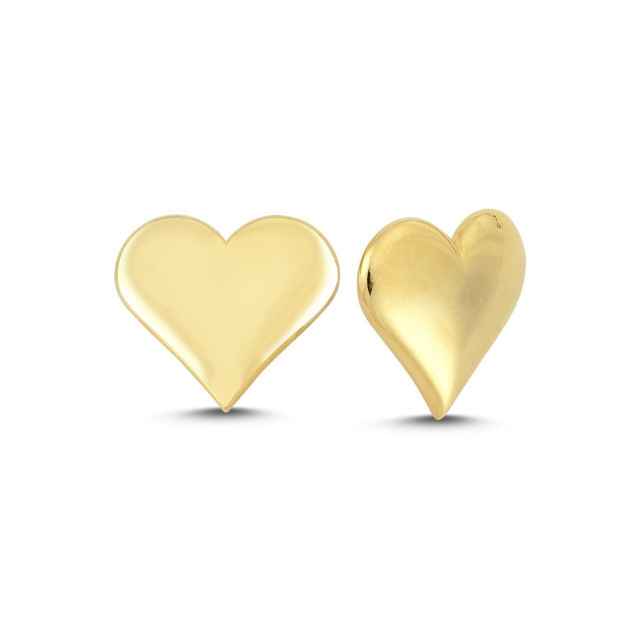 Altın Kaplama Kalp Küpe