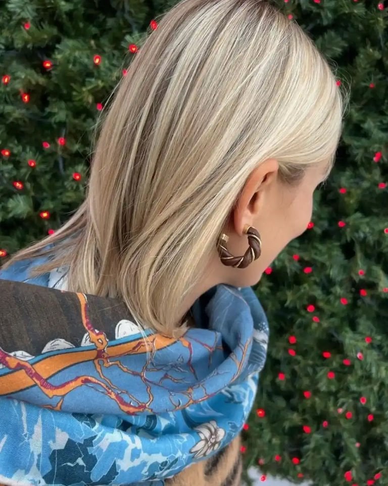 Deri Örgülü Altın Kaplama Küpe