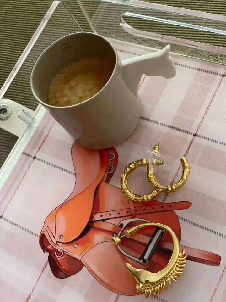 Altın Kaplama At Bacağı Küpe