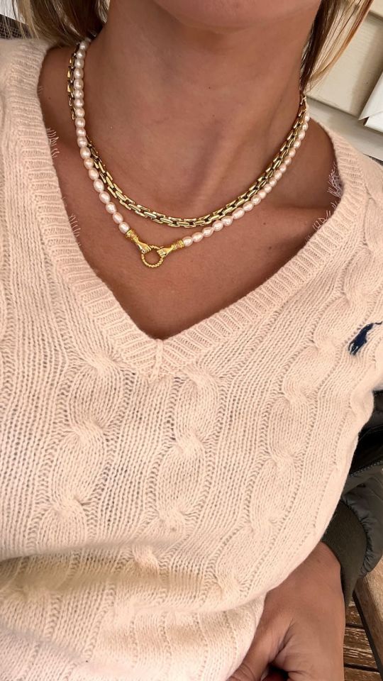 Altın Kaplama İnci̇ Good Hands Kolye