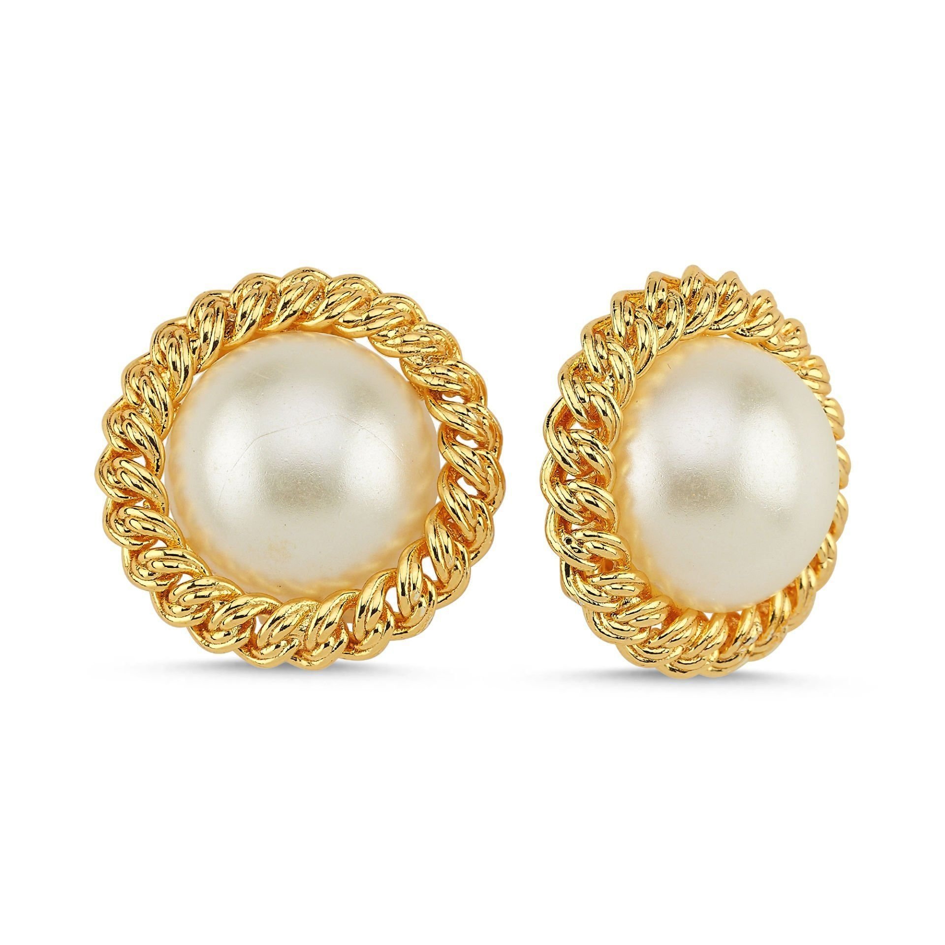 Altın Kaplama Lady İnci̇ Küpe